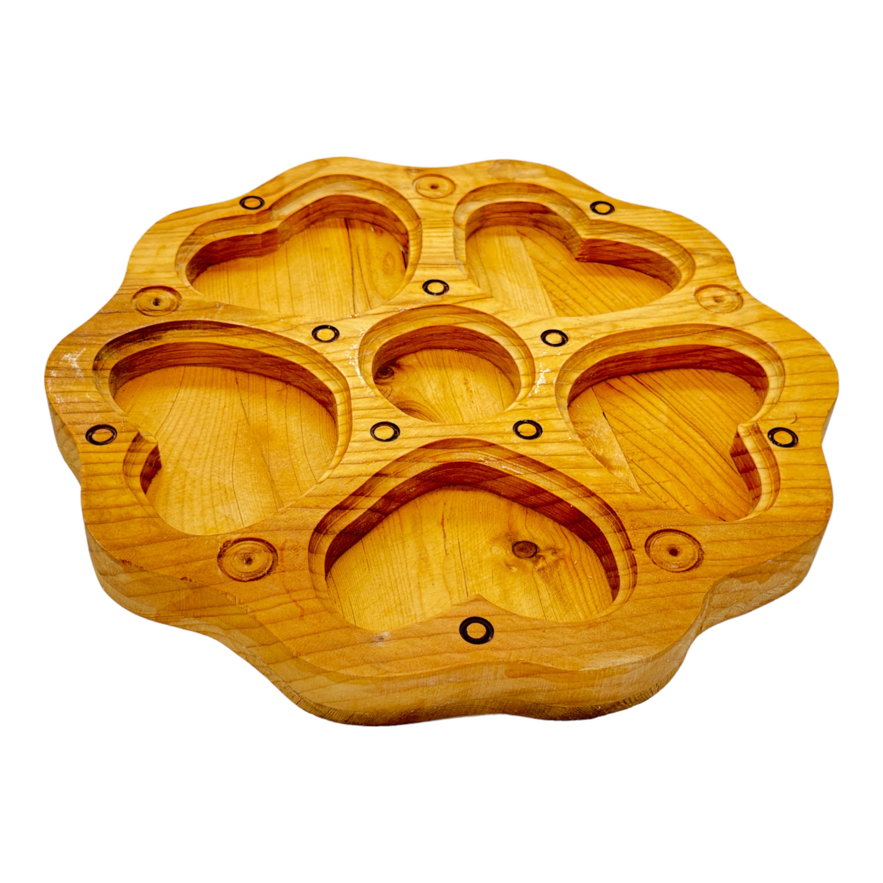 WOODEN HANDCRAFTED NUTS TRAY | Kunar Special Wood